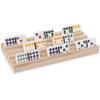 Spin Master Games, Wooden Domino Racks, Set of 4 Trays for Mexican Train Dominoes, Dominoes Games, Classic Game, Kids Game, Adults & Kids Ages 8+ view 3