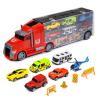 Kidplokio 1:24 Scale Diecast Hot Rod Car Carrier for Toy Race Cars, Boys Ages 3-8 view 1