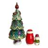 BuyRussianGifts Small Christmas Tree Authentic Russian Nesting Dolls Handcrafted Nesting Set of 3 Stacking Dolls 6 inch Tall view 4