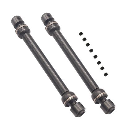 2Pack ShareGoo Universal Steel Centre Drive Shaft Dogbone Compatible with Tamiya CC01 Axial SCX10 D90 HSP 94180 Redcat 1/10 RC Crawler Car (112-152mm)
