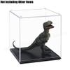 Odoria 2Pcs Clear Acrylic Display Box Case 3.7" Cube for Tennis Figure Display view 2