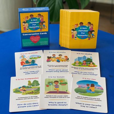 A New Alphabet for Humanity: Conversation Cards for Kids | Engaging Learning Activities Preschool, Homeschool, Mindfulness| Develops Empathy, Communication Skills, Connection Building