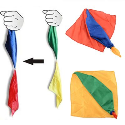 KGJQ Change Color Silk Scarf Magic Trick Joke Props Tools Magician Supplies Toys - Random Color