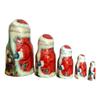 Santa Russian Nesting Doll Nutcracker Fairytale Story Handcrafted Matryoshka. 7 Inch Tall view 2