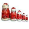Santa Russian Nesting Doll Nutcracker Fairytale Story Handcrafted Matryoshka. 7 Inch Tall view 3