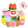 Slow Rising Jumbo Squishies Toys Set - 9 Pack Soft Kawaii Squishy Hamburger Popcorn Cake Ice Cream Donut Stress Relief Squeeze Toy for Boys and Girls view 1