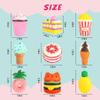 Slow Rising Jumbo Squishies Toys Set - 9 Pack Soft Kawaii Squishy Hamburger Popcorn Cake Ice Cream Donut Stress Relief Squeeze Toy for Boys and Girls view 3