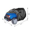 Kids Ride-On Toy Car Cover Outdoor Protective Cover for Children's Electric Vehicles- Universal Fit,Waterproof Windproof Snow Dust Protection,55" x 33" x 32". view 3