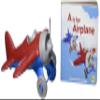 Green Toys Airplane & Board Book, CB - Pretend Play, Motor Skills, Reading, Kids Toy Vehicle. No BPA, phthalates, PVC. Dishwasher Safe, Recycled Materials, Made in USA. view 1