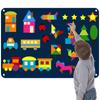 Craftstory 144 Pcs Shapes Felt-Board for Toddlers, Preschool Classroom Must Haves Learning Activities Tangram Toys Teacher Aide 3.5 Ft Large Wall Hang Sensory Activities Kit view 1