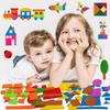 Craftstory 144 Pcs Shapes Felt-Board for Toddlers, Preschool Classroom Must Haves Learning Activities Tangram Toys Teacher Aide 3.5 Ft Large Wall Hang Sensory Activities Kit view 2