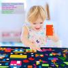Craftstory 144 Pcs Shapes Felt-Board for Toddlers, Preschool Classroom Must Haves Learning Activities Tangram Toys Teacher Aide 3.5 Ft Large Wall Hang Sensory Activities Kit view 3