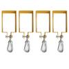 Hi Flame Heavy Duty Steel Swing Hangers for Wooden Sets Includes Snap Hooks. for Connecting to a 4"x6" Beam (Yellow, Set of 4) view 1