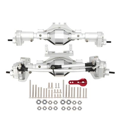 RC Car Front Rear Axle, 1/10 Front Rear Axle Shaft Upgrade Parts Compatible with SCX10 II 90046 900471/10 Axial RC Model Car (Silver) Model Car Accessories Scx10 Ii Axles