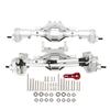 RC Car Front Rear Axle, 1/10 Front Rear Axle Shaft Upgrade Parts Compatible with SCX10 II 90046 900471/10 Axial RC Model Car (Silver) Model Car Accessories Scx10 Ii Axles view 1