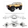 RC Car Front Rear Axle, 1/10 Front Rear Axle Shaft Upgrade Parts Compatible with SCX10 II 90046 900471/10 Axial RC Model Car (Silver) Model Car Accessories Scx10 Ii Axles view 4
