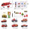 Coolplay Red Airplane Toy Set - Rescue Fire Truck & Ambulance Car with Lights & Sound for Boys 3-6 Years view 4
