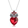 FRTTVM Evie Red Heart Necklace Descendant Princess Costume Queen of Hearts Fan Jewelry For Teens Halloween Parties view 1