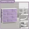 Sorbus Dresser with 8 Drawers - Furniture Storage Chest for Kids, Teens, Bedroom, Nursery, Playroom, Clothes, Toys - Steel Frame, Wood Top, Fabric Bins (Purple) view 4