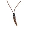 Chichester Inc Real Rattlesnake Rattle Necklace Brown Cord: Large (598-J30BR-AS) view 1