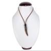 Chichester Inc Real Rattlesnake Rattle Necklace Brown Cord: Large (598-J30BR-AS) view 2