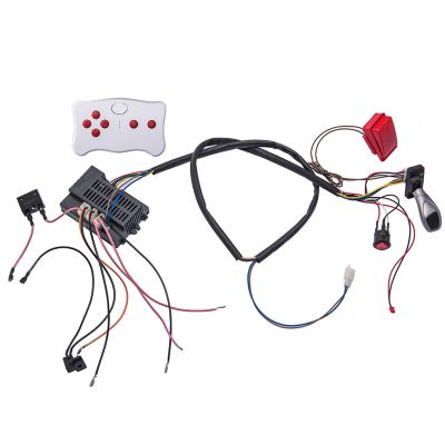 24 Volt Children Electric Car DIY Modified Wires and Switch Kit,with 2.4G Bluetooth Remote Control and Receiver,for Children Electric Ride On Car Accessories