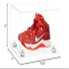 Better Display Cases Acrylic Shoe Pair Display Case - Large Rectangle Box with Clear Case, Clear Base and White Risers 15.25" x 12" x 9" (A082/V13) view 3
