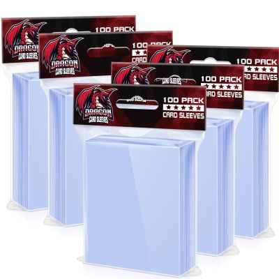500 Pcs Card Sleeves for Trading Card, Soft Clear Baseball Card Sleeves Penny Sleeves Fit for Standard, Sprots, MTG, Game, Football Cards
