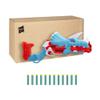 Nerf DinoSquad Tricera-Blast Dart Blaster, 12 Official Nerf Darts, Christmas Stocking Stuffers, Kids Outdoor Dinosaur Toys for 8 Years and Up, Triceratops Dinosaur Design view 2