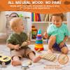 Wooden Musical Instruments for Toddlers  7-Piece Kids Music Set with Xylophone, Guitar & Percussion | Natural Wood, Non-Toxic | Ages 3+ view 4