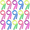 Elcoho 15 Pack Colorful Kids Jump Rope Set Adjustable Plastic Kids Jump Rope Skipping Rope Outdoor Jump Ropes Great Party Favor view 1