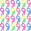 Elcoho 24 Pack Colorful Kids Jump Rope Set Adjustable Plastic Kids Jump Rope Skipping Rope Outdoor Jump Ropes Great Party Favor view 1