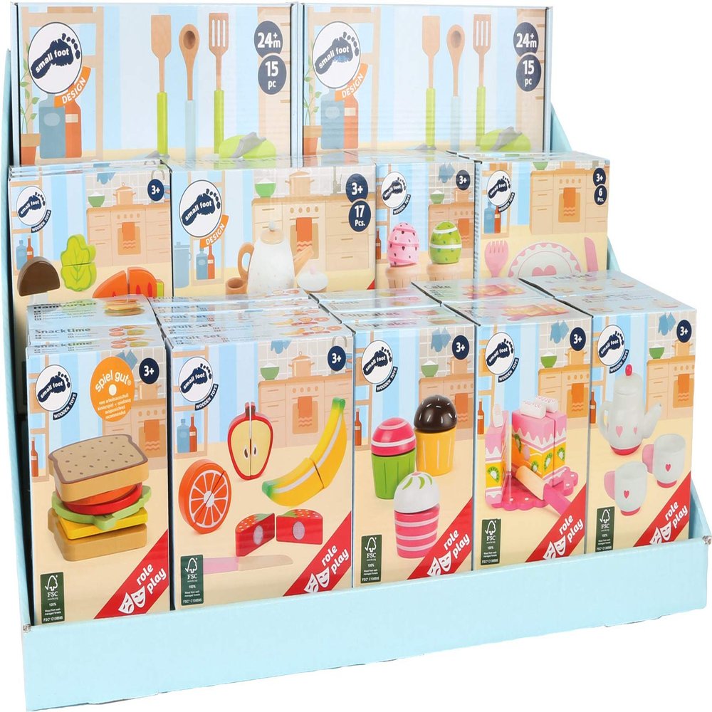 Small Foot - Modular Tray Kitchenware and Food Display Cases for Figures, Multicolor (12104)