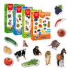 Fridge Magnets for Toddlers - Magdum - 85 Set Zoo+Farm+Fruit+Vegetable - Real Magnetic Animals for Refrigerator - Realistic Magnets for Kids - Learning Toy Set - Baby Educational Gift - 4 Box view 1