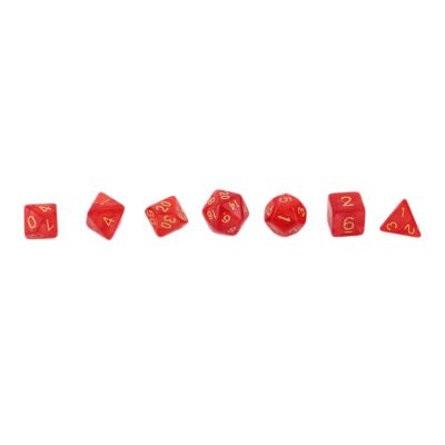 7Pcs Multicolor Polyhedral Numbers Dice for Party Table Board Game