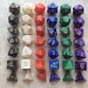 7Pcs Multicolor Polyhedral Numbers Dice for Party Table Board Game view 2