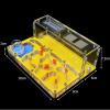 MTFZD Ant Farm Test Tube Moisture Insect Villa Acryl Ant Housing Flat Ant Nest Farm with Feeding Area Insect Habitat Ant House Cage Pet Anthill Workshop 15 * 20 * 7.5cm (Color : Yellow) view 2