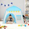 LimitlessFunN Flower Kids Play Tent, Children Indoor Castle Playhouse for Boys, Toddlers, 39" D x 51" W x 51" H, Blue view 2
