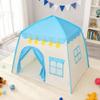 LimitlessFunN Flower Kids Play Tent, Children Indoor Castle Playhouse for Boys, Toddlers, 39" D x 51" W x 51" H, Blue view 4