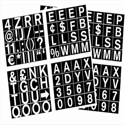 0.75 in. Magnetic Set of Letters44; Numbers & Symbols