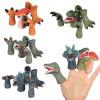COGO MAN Dinosaur Toys Dinosaur Figure, Rubber Dinosaur Finger Puppets Set with Heads, Paws, and Feet, Bath Toys for Kids, Finger Puppets 20pcs view 2