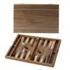 GSE Games & Sports Expert Premium Magnetic Wooden Folding Inlay Backgammon Board Game Set, Portable Travel Board Game (Double Stripe- 11 Inches) view 1