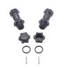 4Pack ShareGoo Aluminum 17mm Wheel Hex Hub 30mm Extension Adapter Drive Hub with 12mm Anti-Dust Cap Compatible with HPI HSP Axial Traxxas Himoto 1/8 RC Car Buggy Monster Truck view 2