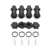 4Pack ShareGoo Aluminum 17mm Wheel Hex Hub 30mm Extension Adapter Drive Hub with 12mm Anti-Dust Cap Compatible with HPI HSP Axial Traxxas Himoto 1/8 RC Car Buggy Monster Truck view 3