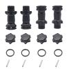 4Pack ShareGoo Aluminum 17mm Wheel Hex Hub 30mm Extension Adapter Drive Hub with 12mm Anti-Dust Cap Compatible with HPI HSP Axial Traxxas Himoto 1/8 RC Car Buggy Monster Truck view 4