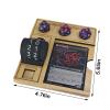 2-pcs MTG Commander Damage Tracker Board, Card Display with Life Counter Wheel 0-99, Dice Storage Compartments, Gaming Accessory view 3