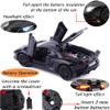 iLooboo Alloy Collectible Black Aventador Toy Car Model Pull Back Die-Cast Vehicle with Lights and Sound view 3