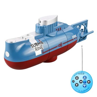 GoolRC Mini RC Submarine, LSRC-SMI Remote Control Boat Waterproof Diving Toy (Blue)