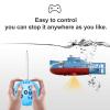 GoolRC Mini RC Submarine, LSRC-SMI Remote Control Boat Waterproof Diving Toy (Blue) view 3