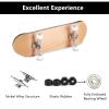 fuwinkr Complete Fingerboard, 5 Layered Maple Wood Professional Mini Fingerboards Toy Wooden Fingerboard with Upgraded Components Reduce Pressure Gifts for Kids 3.78 x 1.1 inch (White) view 3